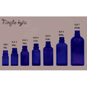 30ml Blue Cobalt Dropper Childproof Oil Glass Bottle (klc-2)